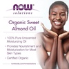 image:imageNOW Foods Solutions Organic Sweet Almond Oil 100 Pure Moisturizing Oil Promotes HealthyLooking Skin Unscented Oil 8Ounce