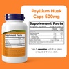image:imageNOW Foods Supplements Psyllium Husk Caps 500 mg NonGMO Project Verified Natural Soluble Fiber Intestinal Health 200 Veg Capsules250 Count Pack of 2