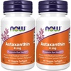 image:imageNOW Foods Supplements Astaxanthin 4 mg features Zanthin Supports Eye Health 60 Veg Softgels60 Count Pack of 2
