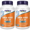 image:imageNOW Foods Supplements DHA 1000 Brain Support Extra Strength 1000 mg DHA 90 Softgels90 Count Pack of 2