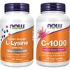 image:imageNOW Foods Supplements LLysine LLysine Hydrochloride 1000 mg Double Strength Amino Acid 250 Tablets200 Count Pack of 2