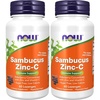 image:imageNOW Foods Supplements Sambucus ZincC with Elderberry Concentrate and Vitamin C 60 Lozenges60 Count Pack of 2