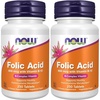 image:imageNOW Supplements Folic Acid 800 mcg  B12 Cyanocobalamin 25 mcg B Complex Vitamin 250 Tablets250 Count Pack of 2