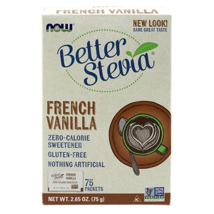 image:imageNOW BetterStevia French Vanilla ZeroCalorie 75 Packets12