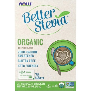 image:imageNOW BetterStevia Organic ZeroCalorie Sweetener 75 Packets