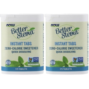 image:imageNOW Foods Better Stevia Instant Tabs ZeroCalorie Sweetener Certified NonGMO GlutenFree 175 Tablets175 Count Pack of 2