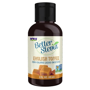 image:imageNOW Foods Better Stevia Liquid ZeroCalorie Sweetener English Toffee Low Glycemic Impact Kosher 2OunceEnglish Toffee