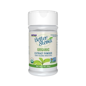 image:imageNOW Foods Certified Organic Better Stevia Extract Powder ZeroCalorie Sweetener Certified NonGMO 1OuncePack of 11 Ounce Pack of 12