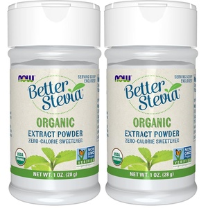 image:imageNOW Foods Certified Organic Better Stevia Extract Powder ZeroCalorie Sweetener Certified NonGMO 1OuncePack of 11 Ounce Pack of 2