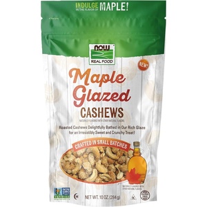 image:imageNOW Foods Maple Glazed Cashews NonGMO Verified 10 oz bag10 oz bag Pack of 12