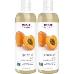 image:imageNOW Foods Solutions Apricot Kernel Oil Hair Moisturizer Rejuvenating Skin Oil Softens Fine Lines 16Ounce16 Fl Oz Pack of 2
