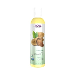 image:imageNOW Foods Solutions Organic Sweet Almond Oil 100 Pure Moisturizing Oil Promotes HealthyLooking Skin Unscented Oil 8Ounce