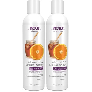image:imageNOW Foods Solutions Vitamin C and Manuka Honey Gel Cleanser Brightening System Promotes HealthyLooking Skin 8Ounce8 Fl Oz Pack of 2