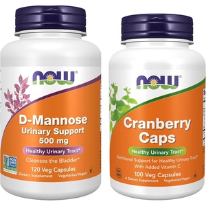 image:imageNOW Foods Supplements DMannose 500 mg NonGMO Project Verified Healthy Urinary Tract 120 Veg Capsules220 Count Pack of 2