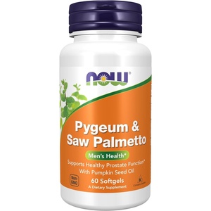 image:imageNOW Foods Supplements Pygeum amp Saw Palmetto with Pumpkin Seed Oil Mens Health 120 CountPack of 160 Count Pack of 1