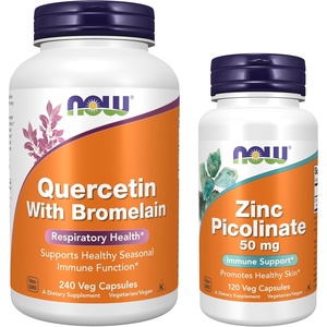 image:imageNOW Foods Supplements Quercetin with Bromelain Balanced Immune System 240 Veg Capsules360 Count Pack of 2