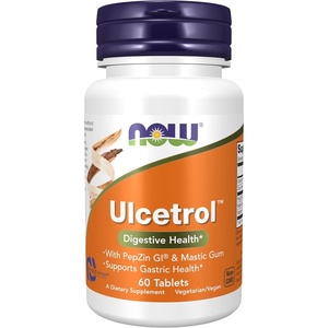 image:imageNOW Foods Supplements Ulcetrol Digestive Health With PepZin GI amp Mastic Gum Supports Gastric Health 60 Tablets60 Count Pack of 1