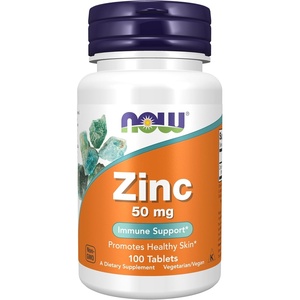 image:imageNOW Foods Zinc Gluconate 100 Tablets  50mg100 Count Pack of 12