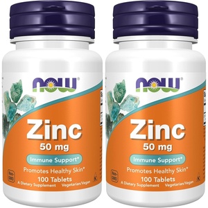 image:imageNOW Foods Zinc Gluconate 100 Tablets  50mg100 Count Pack of 2