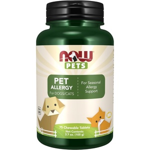 image:imageNOW Pet Health Pet Allergy Supplement Formulated for Cats amp Dogs NASC Certified 75 Chewable Tablets75 Chewable Tablets