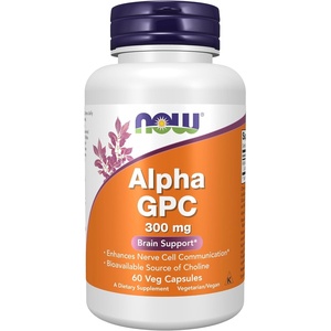 image:imageNOW Supplements Alpha GPC 300 mg with Bioavailable Source of Choline 60 Veg Capsules120 Count Pack of 1