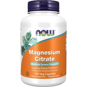 image:imageNOW Supplements Magnesium Citrate Enzyme Function Nervous System Support 120 Veg Capsules120 Count Pack of 1