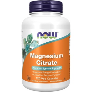 image:imageNOW Supplements Magnesium Citrate Enzyme Function Nervous System Support 120 Veg Capsules120 Count Pack of 12