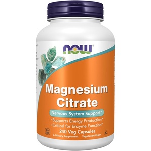 image:imageNOW Supplements Magnesium Citrate Enzyme Function Nervous System Support 120 Veg Capsules240 Count Pack of 1